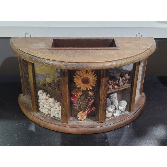 VTG Handcrafted Wooden Pencil/Pen Desktop Holder hanging decor - Picture 1 of 11